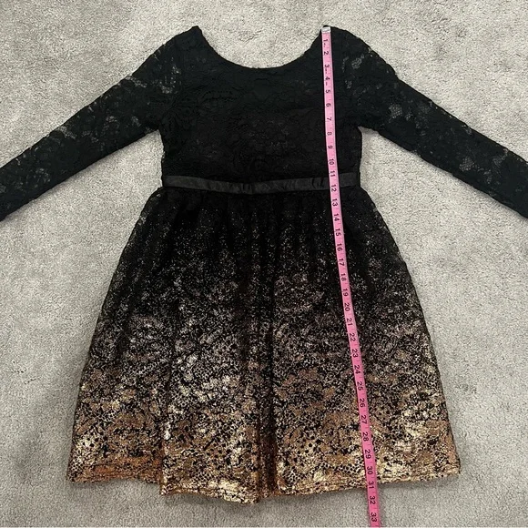US Angels Girls' Ombré Lace Dress Sz 14 - Picture 8 of 11